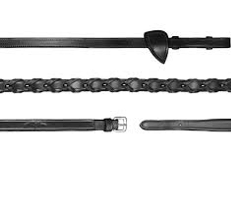 Dyon Laced Reins New English Collection - Black - Full